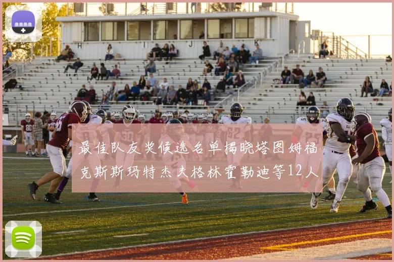 最佳队友奖候选名单揭晓塔图姆福克斯斯玛特杰夫格林霍勒迪等12人争夺荣耀
